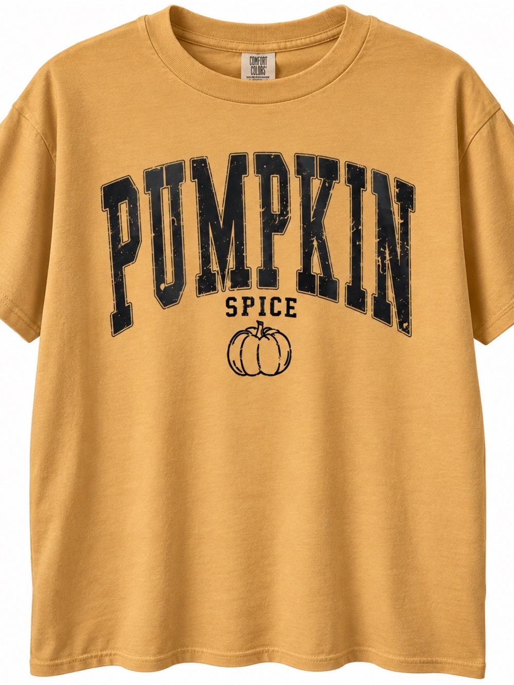 Adult 2XL NWOT Distressed Pumpkin Spice Graphic Tee